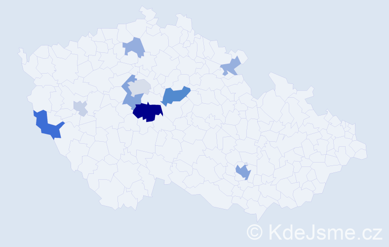 Příjmení: 'Schnurpfeil', počet výskytů 23 v celé ČR