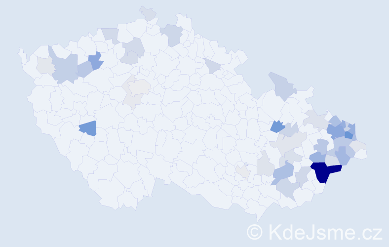 Příjmení: 'Šipulová', počet výskytů 165 v celé ČR