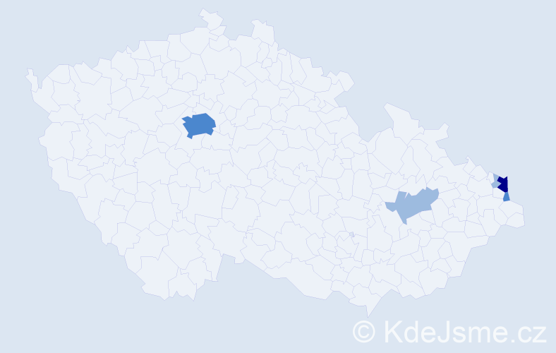 Příjmení: 'Sirek', počet výskytů 10 v celé ČR