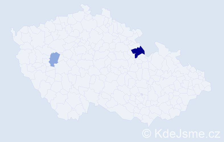 Příjmení: 'Luščáková', počet výskytů 6 v celé ČR