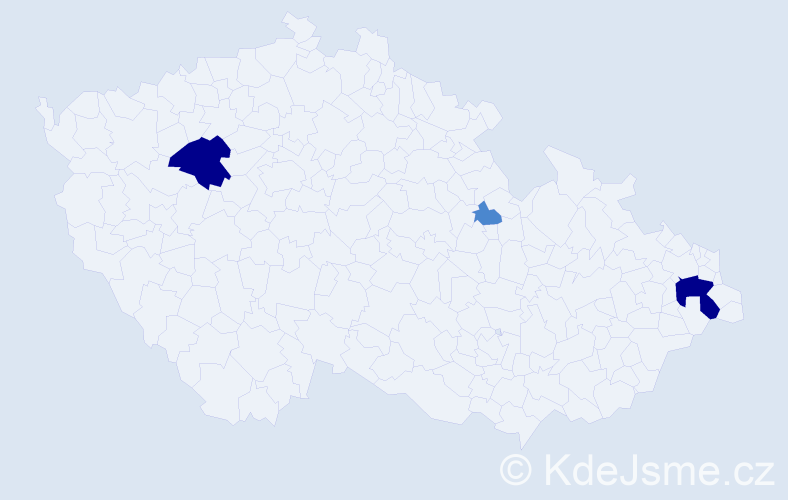 Příjmení: 'Nalevanková', počet výskytů 10 v celé ČR