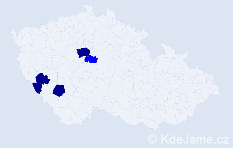 Příjmení: 'Růth', počet výskytů 11 v celé ČR