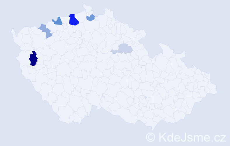 Příjmení: 'Bendel', počet výskytů 15 v celé ČR