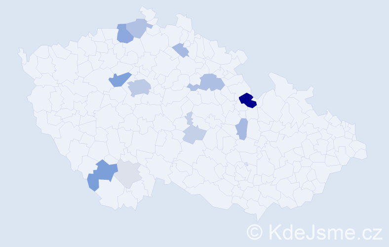 Příjmení: 'Rambová', počet výskytů 41 v celé ČR