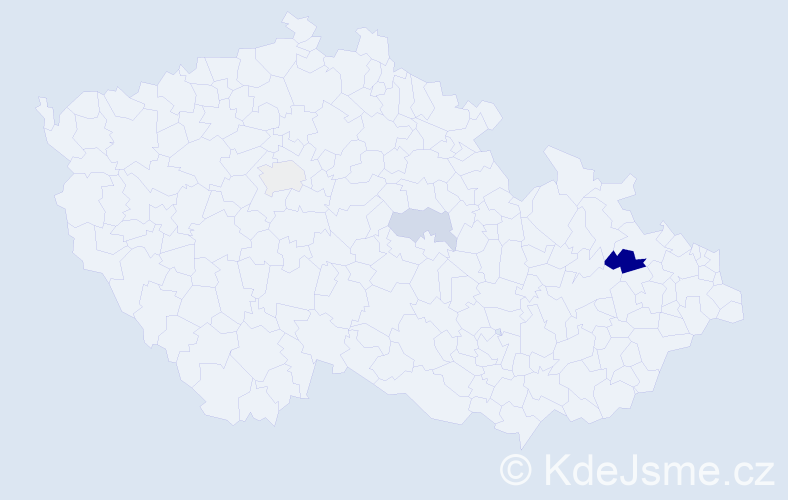 Příjmení: 'Faulhamerová', počet výskytů 5 v celé ČR