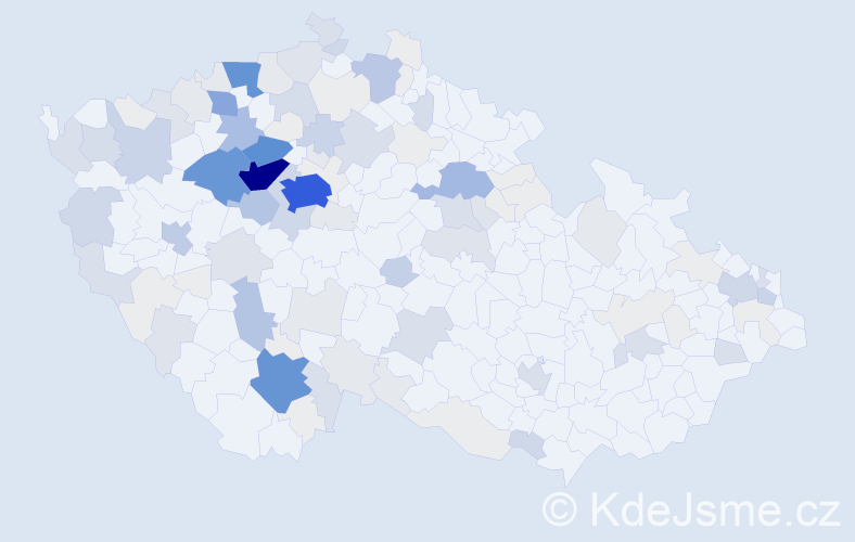 Příjmení: 'Frolík', počet výskytů 546 v celé ČR