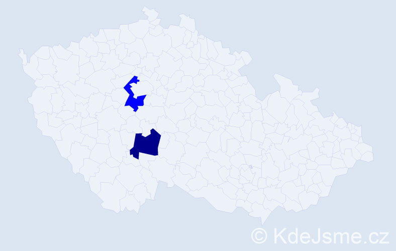 Příjmení: '"Bartošová Kosíková"', počet výskytů 2 v celé ČR