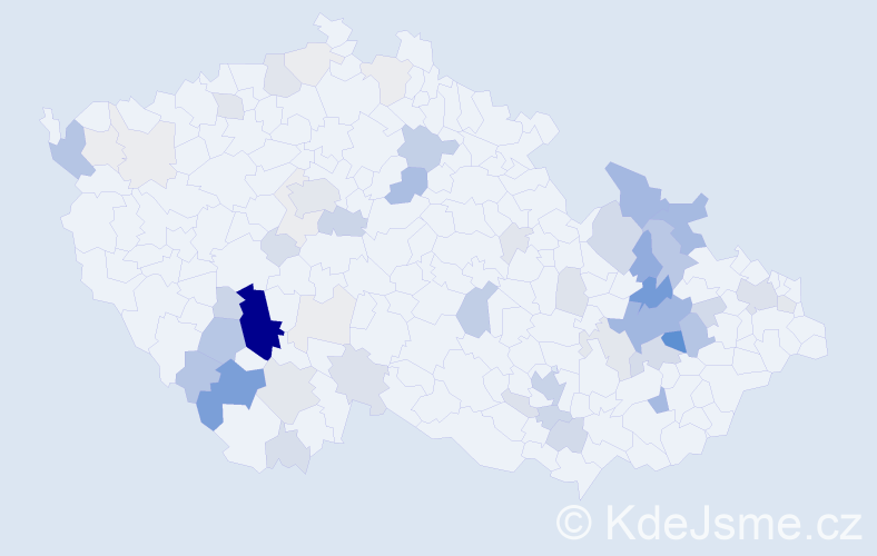 Příjmení: 'Keclík', počet výskytů 226 v celé ČR