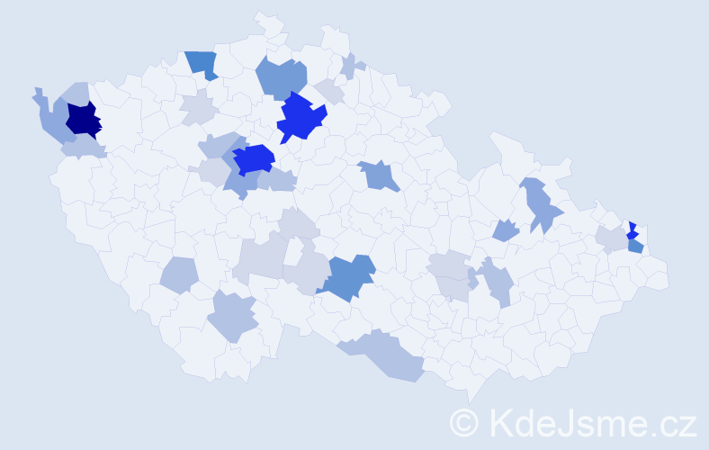 Příjmení: 'Čopák', počet výskytů 121 v celé ČR