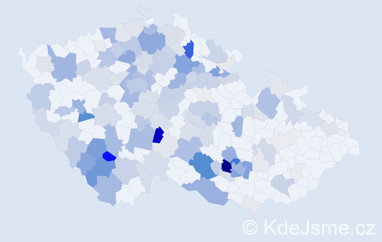 Příjmení: 'Carda', počet výskytů 498 v celé ČR