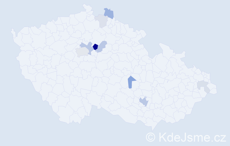 Příjmení: 'Janula', počet výskytů 22 v celé ČR