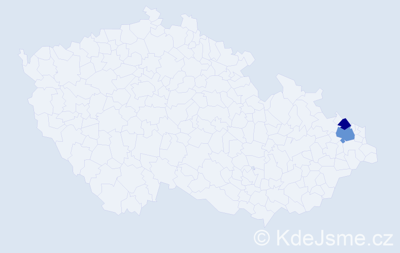 Příjmení: 'Kotschi', počet výskytů 6 v celé ČR