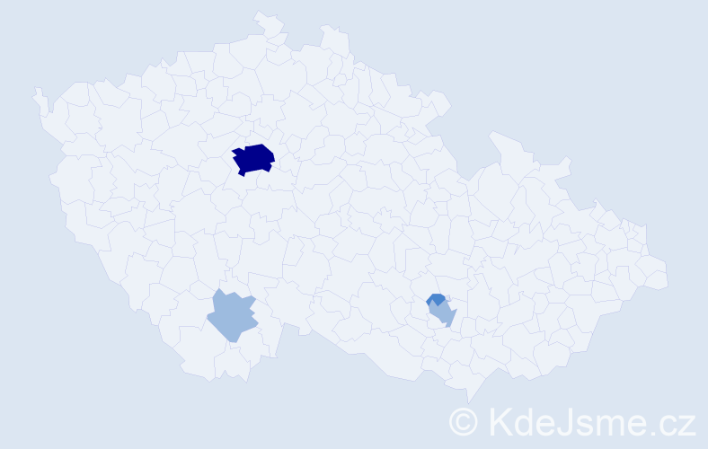 Příjmení: 'Dovhiy', počet výskytů 8 v celé ČR