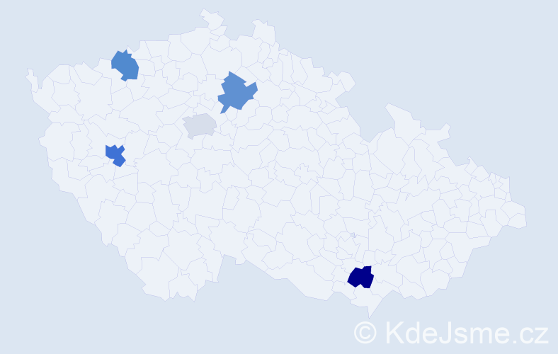 Příjmení: 'Seleznova', počet výskytů 6 v celé ČR