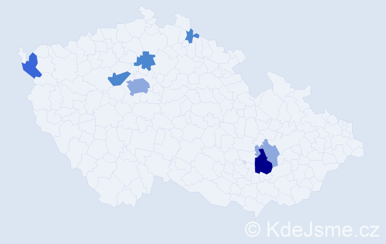 Příjmení: 'Marjánková', počet výskytů 22 v celé ČR