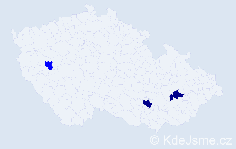 Příjmení: 'Cirbus', počet výskytů 8 v celé ČR