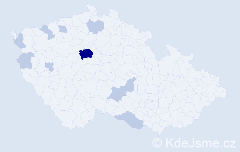 Příjmení: '"Nguyen Le"', počet výskytů 19 v celé ČR