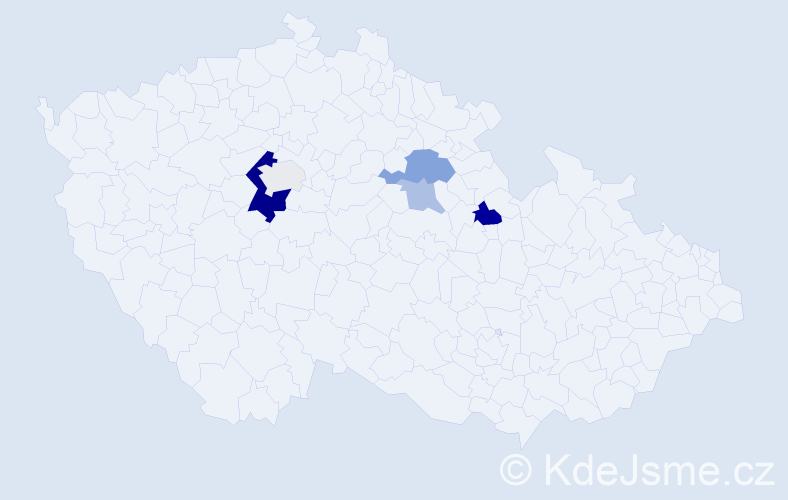 Příjmení: 'Ruffr', počet výskytů 13 v celé ČR