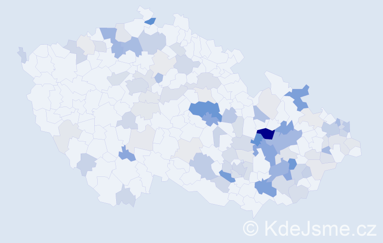 Příjmení: 'Uličná', počet výskytů 277 v celé ČR