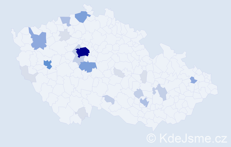 Příjmení: 'Sequens', počet výskytů 70 v celé ČR