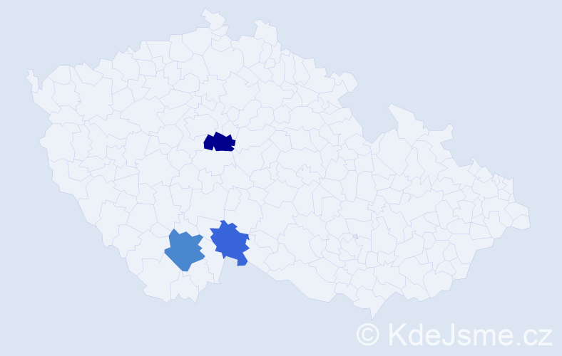 Příjmení: 'Stukbauerová', počet výskytů 5 v celé ČR
