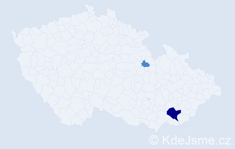 Příjmení: 'Lehmdenová', počet výskytů 4 v celé ČR