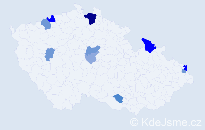 Příjmení: 'Čarnogurská', počet výskytů 30 v celé ČR