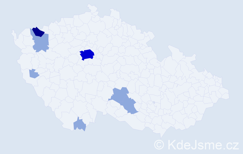 Příjmení: 'Ramsová', počet výskytů 20 v celé ČR