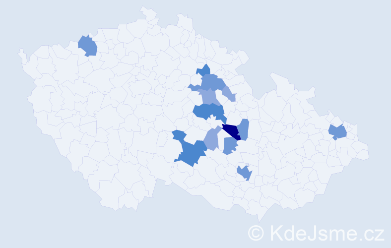 Příjmení: 'Falt', počet výskytů 33 v celé ČR