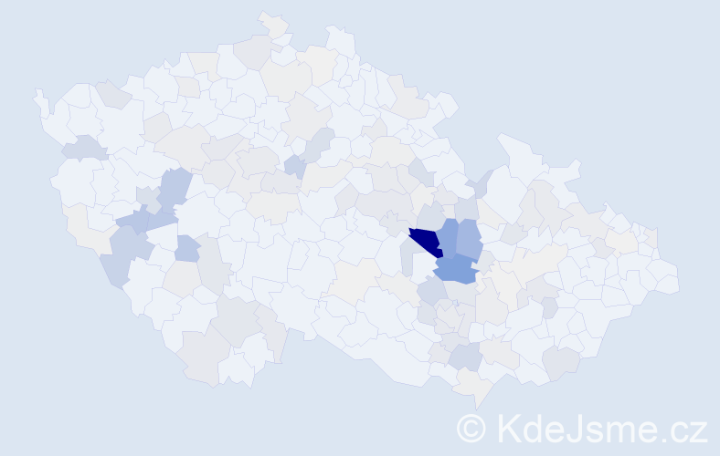 Příjmení: 'Andrlík', počet výskytů 461 v celé ČR