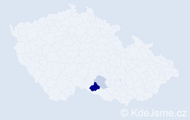 Příjmení: 'Scheubreinová', počet výskytů 5 v celé ČR