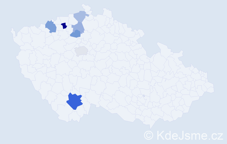 Příjmení: 'Kochlöffelová', počet výskytů 15 v celé ČR