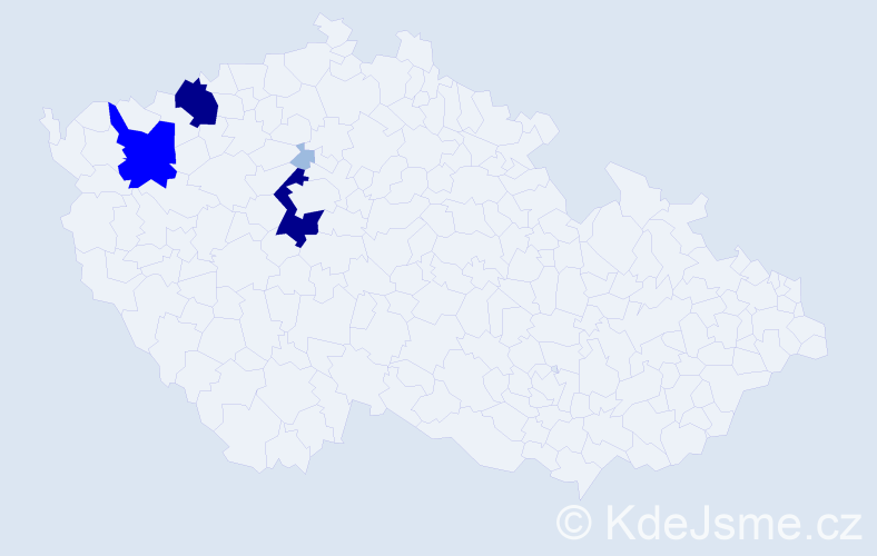 Příjmení: 'Višteinová', počet výskytů 12 v celé ČR