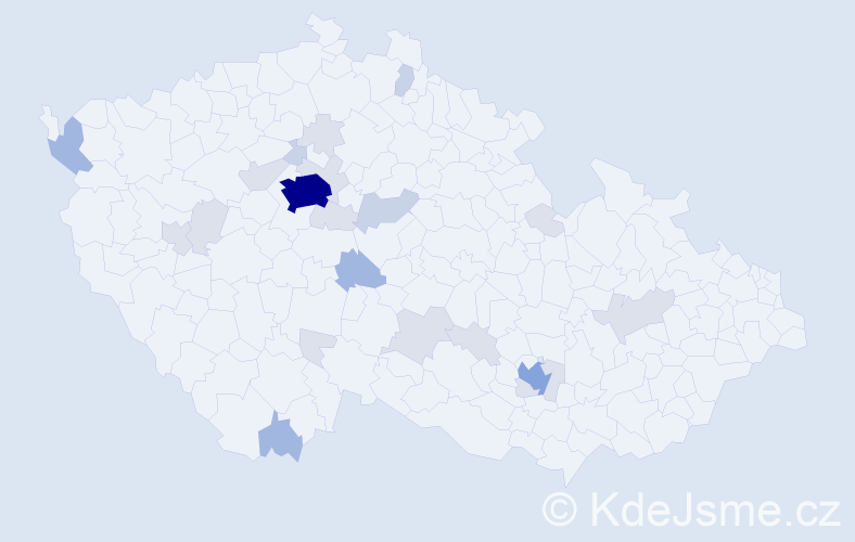 Příjmení: 'Turyanytsya', počet výskytů 61 v celé ČR