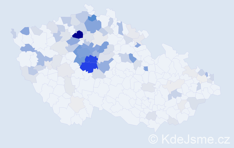 Příjmení: 'Znamenáčková', počet výskytů 370 v celé ČR