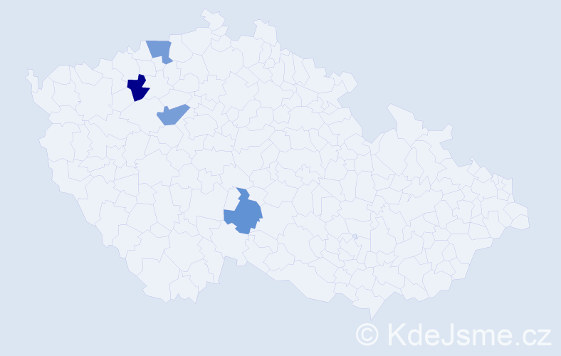 Příjmení: 'Poleščuk', počet výskytů 11 v celé ČR