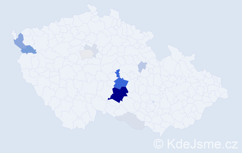 Příjmení: 'Brussmann', počet výskytů 41 v celé ČR