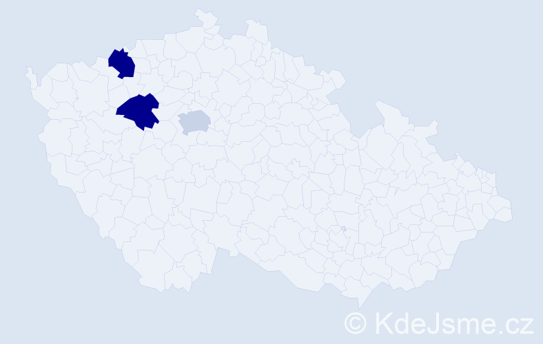 Příjmení: 'Bobisud', počet výskytů 10 v celé ČR