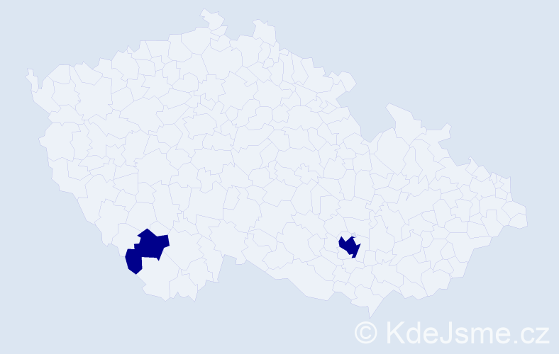 Příjmení: 'Sai', počet výskytů 2 v celé ČR
