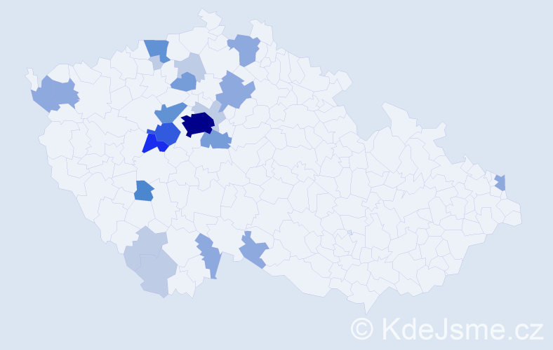 Příjmení: 'Lebrová', počet výskytů 61 v celé ČR