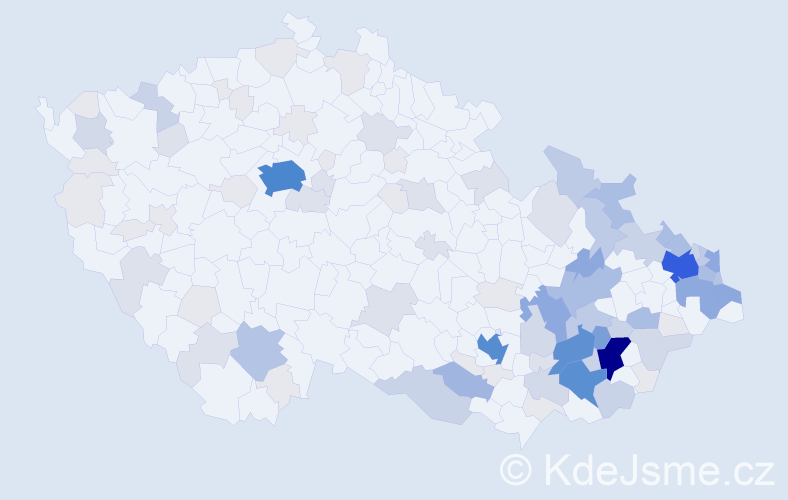 Příjmení: 'Adamík', počet výskytů 402 v celé ČR