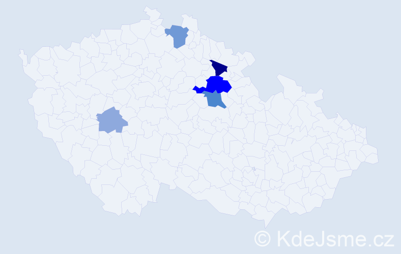 Příjmení: 'Haňáček', počet výskytů 24 v celé ČR