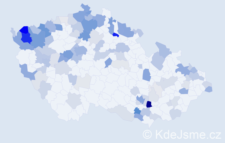 Příjmení: 'Lorenz', počet výskytů 387 v celé ČR