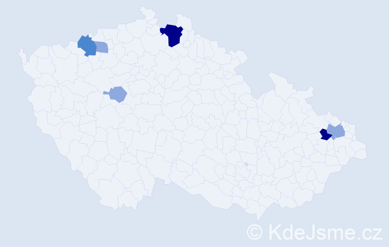 Příjmení: 'Roncová', počet výskytů 15 v celé ČR