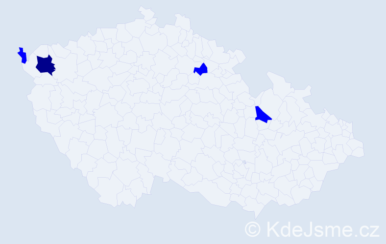 Příjmení: 'Pospischil', počet výskytů 5 v celé ČR