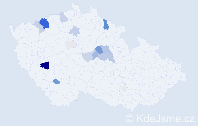 Příjmení: 'Sejček', počet výskytů 36 v celé ČR