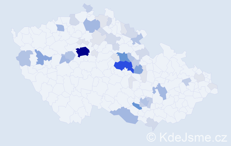 Příjmení: 'Binko', počet výskytů 176 v celé ČR