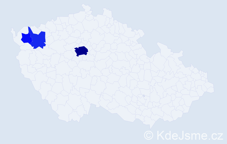 Příjmení: 'Tymochko', počet výskytů 14 v celé ČR