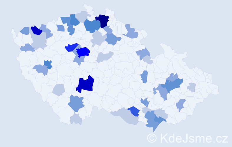 Příjmení: 'Löfflerová', počet výskytů 137 v celé ČR
