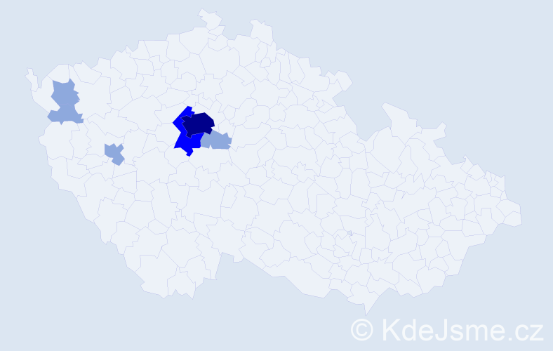 Příjmení: 'Flusser', počet výskytů 13 v celé ČR